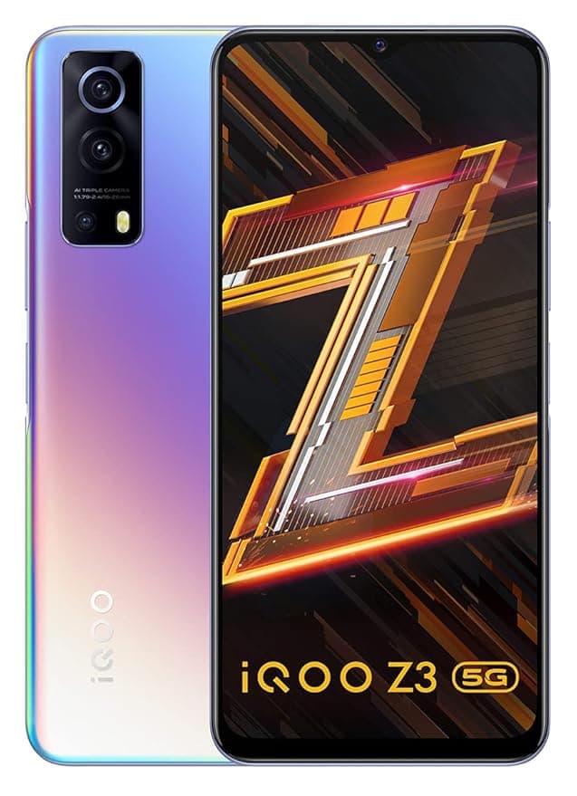 iQOO Z3 5G (Cyber Blue, 8GB RAM, 256GB Storage) | India's First SD 768G 5G Processor | 55W FlashCharge | Upto 6 Months No Cost EMI