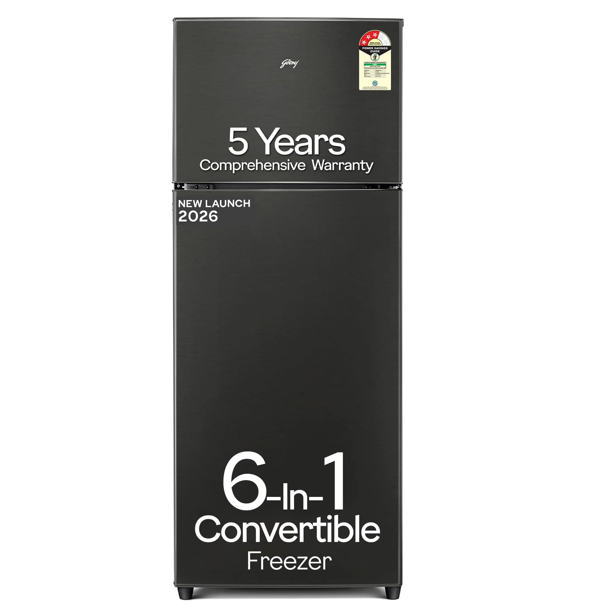 Godrej 244 L 3 Star 5 Years Comprehensive Warranty New Launch | Convertible Freezer | 95%+ Food Surface Disinfection | Double Door Refrigerator (2026 ...
