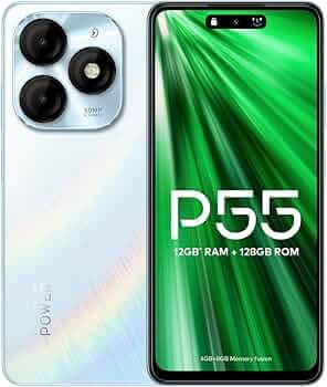 itel P55 4G | Upto 12GB RAM with Memory Fusion & 128GB ROM| 50MP AI Dual Rear Camera & 8MP Front Camera| 5000mAh Battery with 18W Charger | Dynamic Ba...