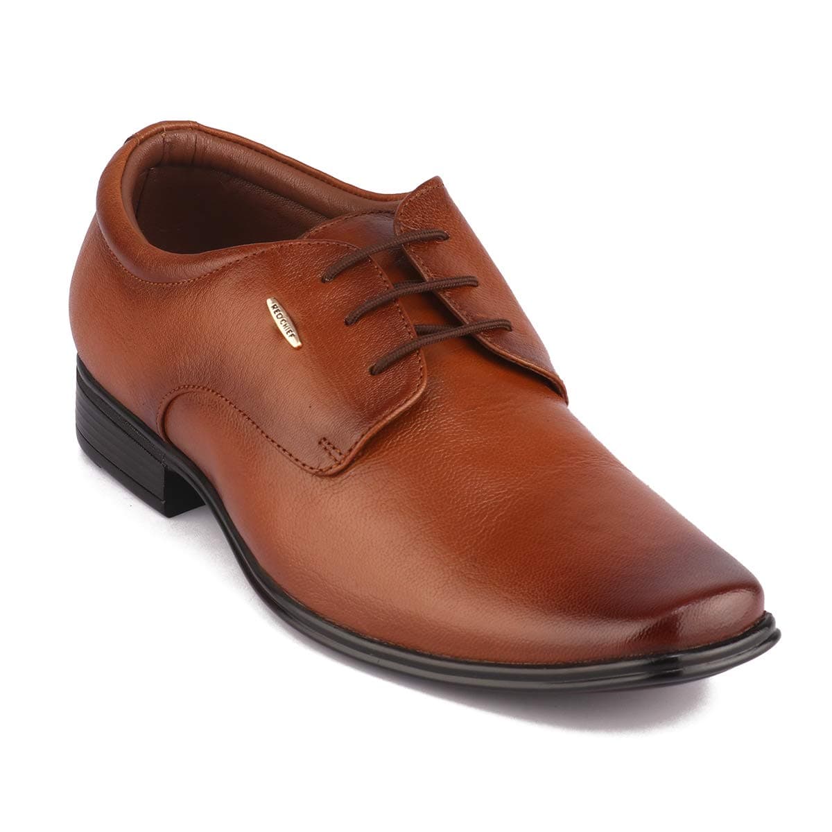 Red Chief Formal Derby Shoes for Men Tan