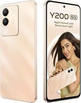 Vivo Y200 5G (Desert Gold, 8GB RAM, 128GB Storage) without Offers