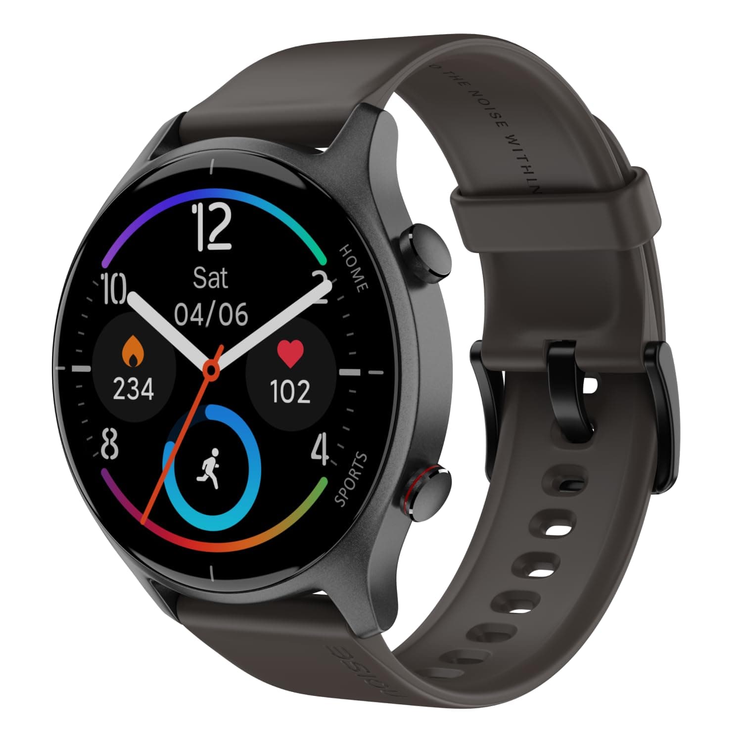 Noise Twist Round dial Smart Watch with Bluetooth Calling, 1.38" TFT Display, up-to 7 Days Battery, 100+ Watch Faces, IP68, Heart Rate Monitor, Sleep ...