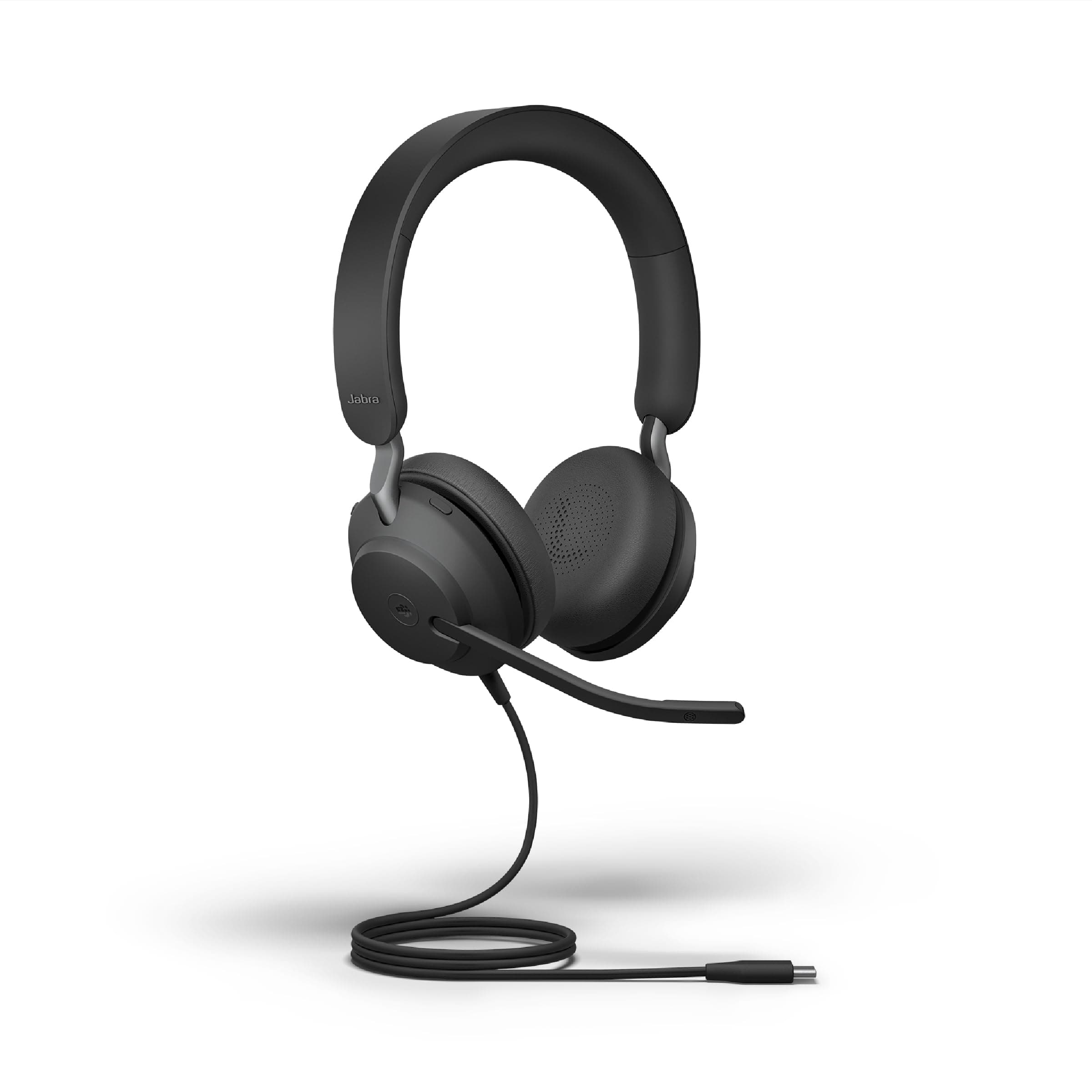 Jabra Evolve2 40 SE Wired Stereo Noise-Cancelling Headset - Features 3-Microphone Call Technology and USB-C Cable - MS Teams Certified, Works with All...