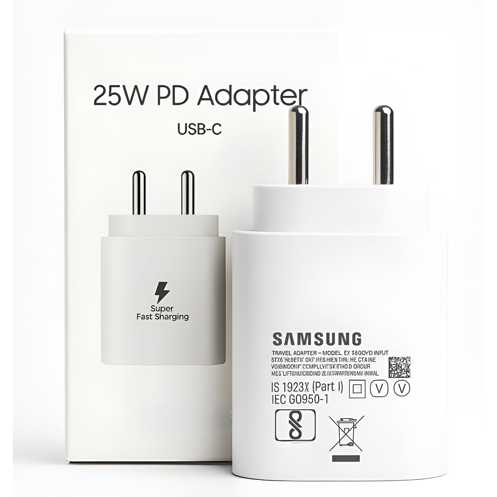 Samsung 25W USB-C Fast Charger Adapter Compatible with Galaxy S25,S24+,S24,Ultra,Plus,FE,Edge,S23,S22, S21,S20,Z Fold6,Z Flip6,A16,S22 Ultra,A56,M56,A...
