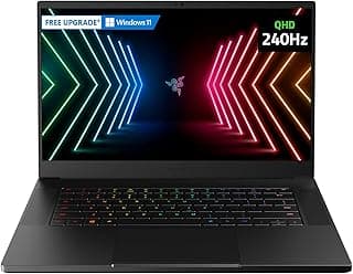 Razer Blade 15 Advanced Gaming Laptop 2021: Intel Core i7-11800H 8-Core, NVIDIA GeForce RTX 3060, 15.6” QHD 240Hz, 16GB RAM, 1TB SSD - CNC Aluminum -