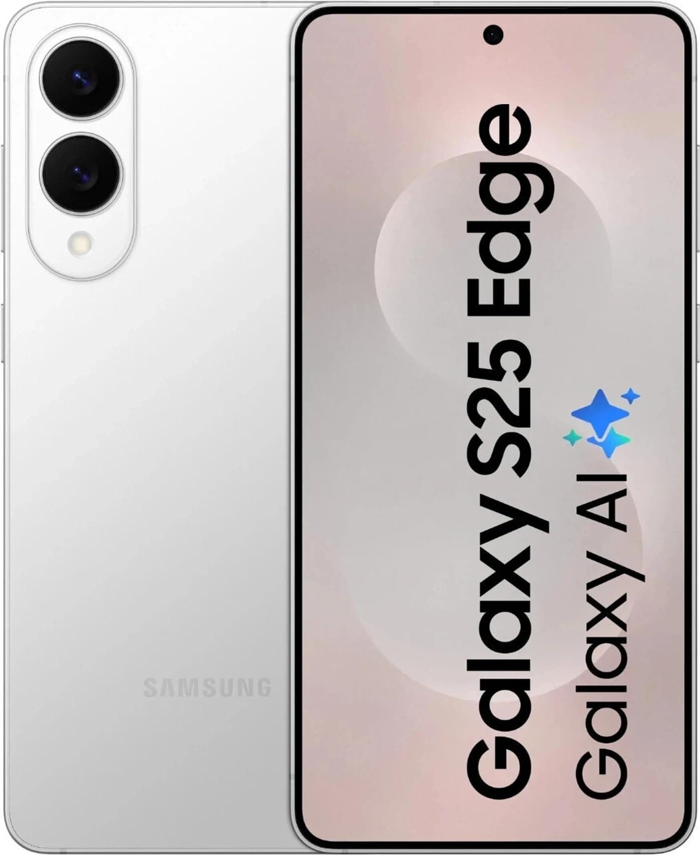 Samsung Galaxy S25 Edge 5G (Titanium Silver, 12GB RAM, 256GB Storage) | Snapdragon 8 Elite for Galaxy Processor | 200MP + 12MP Dual Rear Camera | 12MP...