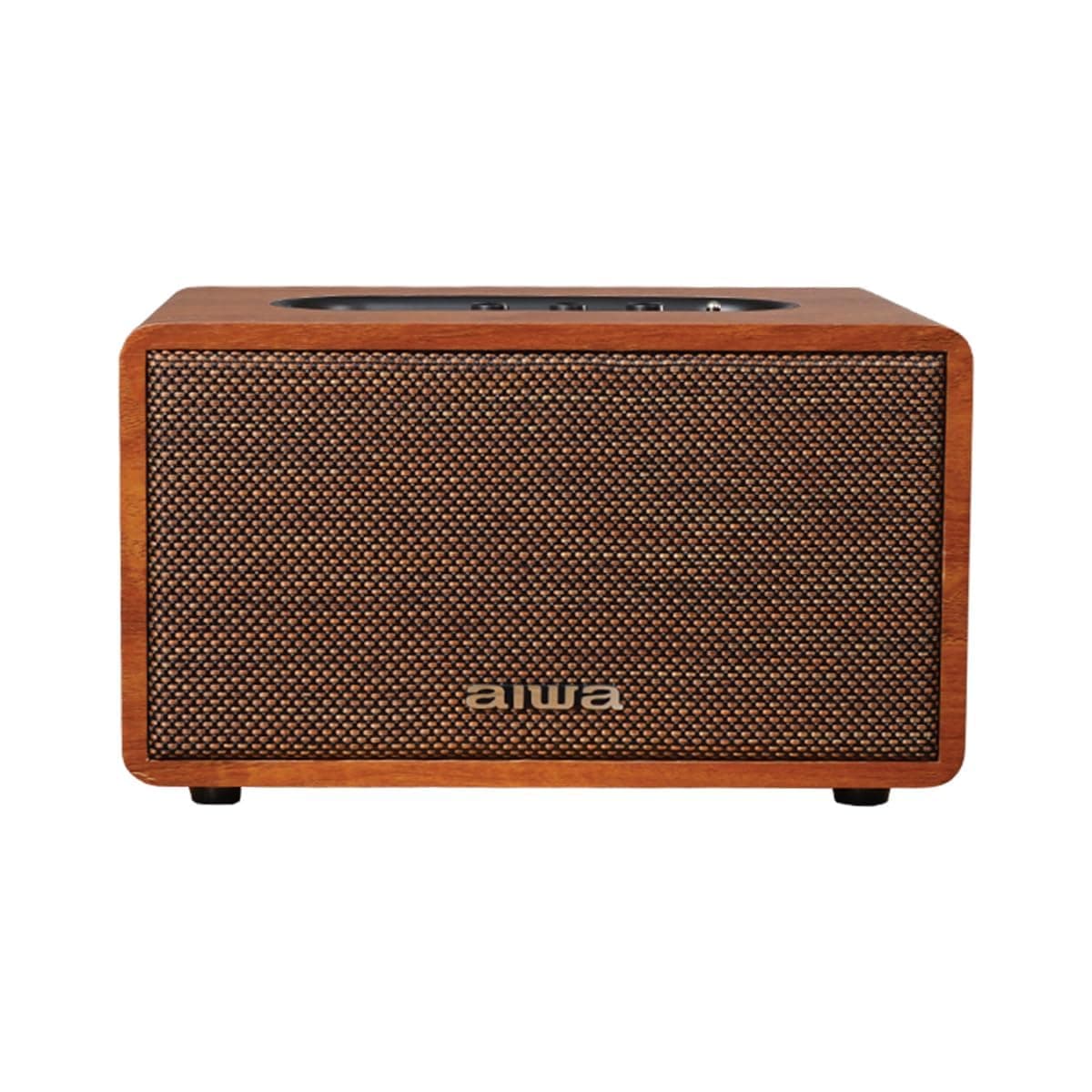 Aiwa MI-X150 Retro Plus X Retro Bluetooth Home Audio Surround Sound (Brown, Medium)
