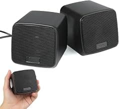 Drumstone (𝐒𝐩𝐞𝐜𝐢𝐚𝐥 𝟏𝟓 𝐘𝐞𝐚𝐫𝐬 𝐖𝐚𝐫𝐫𝐚𝐧𝐭𝐲 2.0 Stereo Computer Speakers with LED Light, USB Powered Multim...