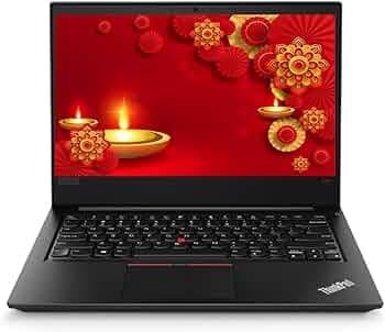 (Refurbished) Lenovo E480 7th Gen Intel Core i3 Thin & Light HD Laptop (8 GB DDR4 RAM|256 GB SSD|14" (35.6 cm) HD|Windows 11|MS Office|WiFi|BT|Webcam|...