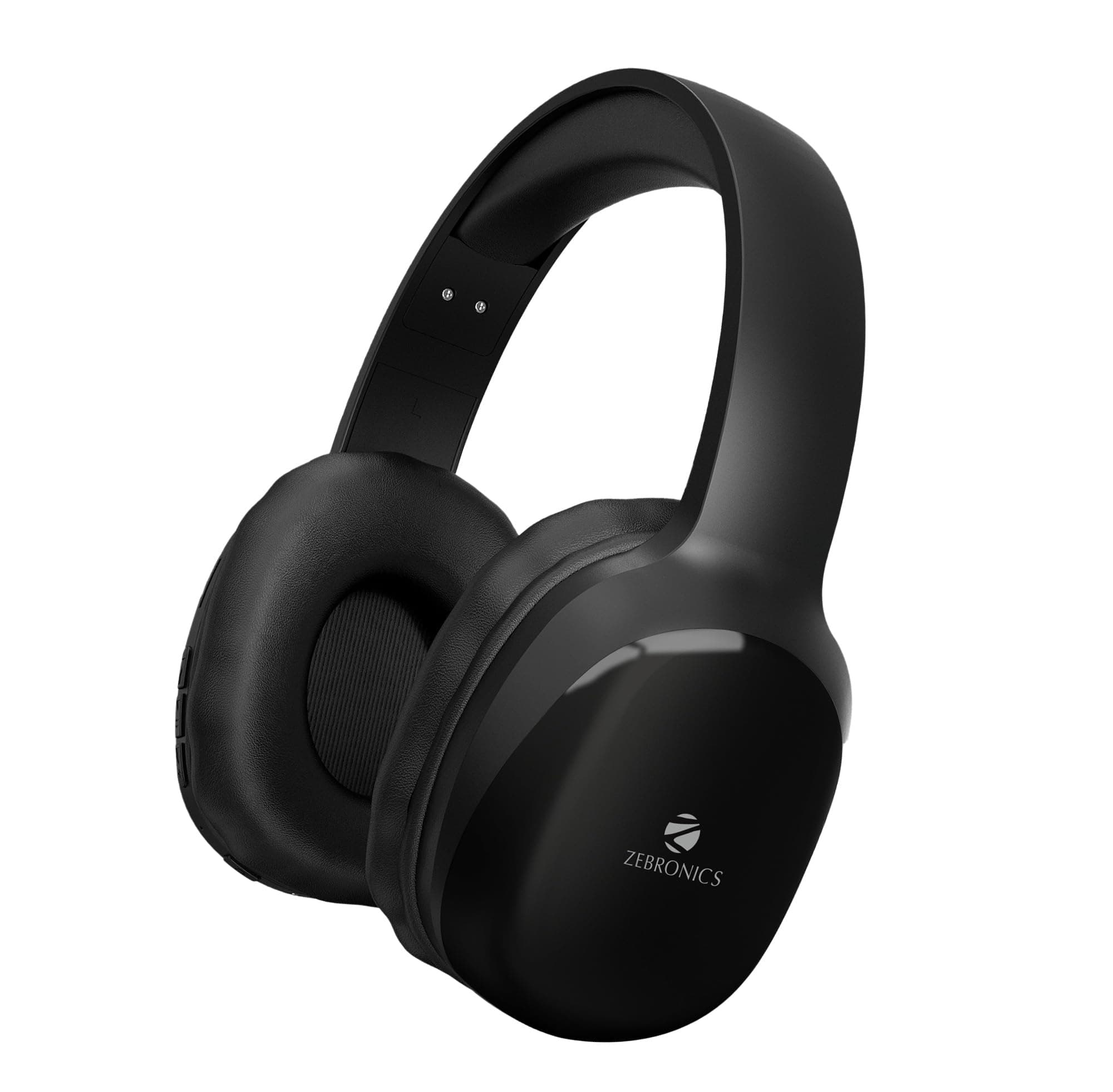 Zebronics Zeb-Thunder PRO On-Ear Wireless Headphone with BTv5.0, Up to 21 Hours Playback, 40mm Drivers with Deep Bass, Wired