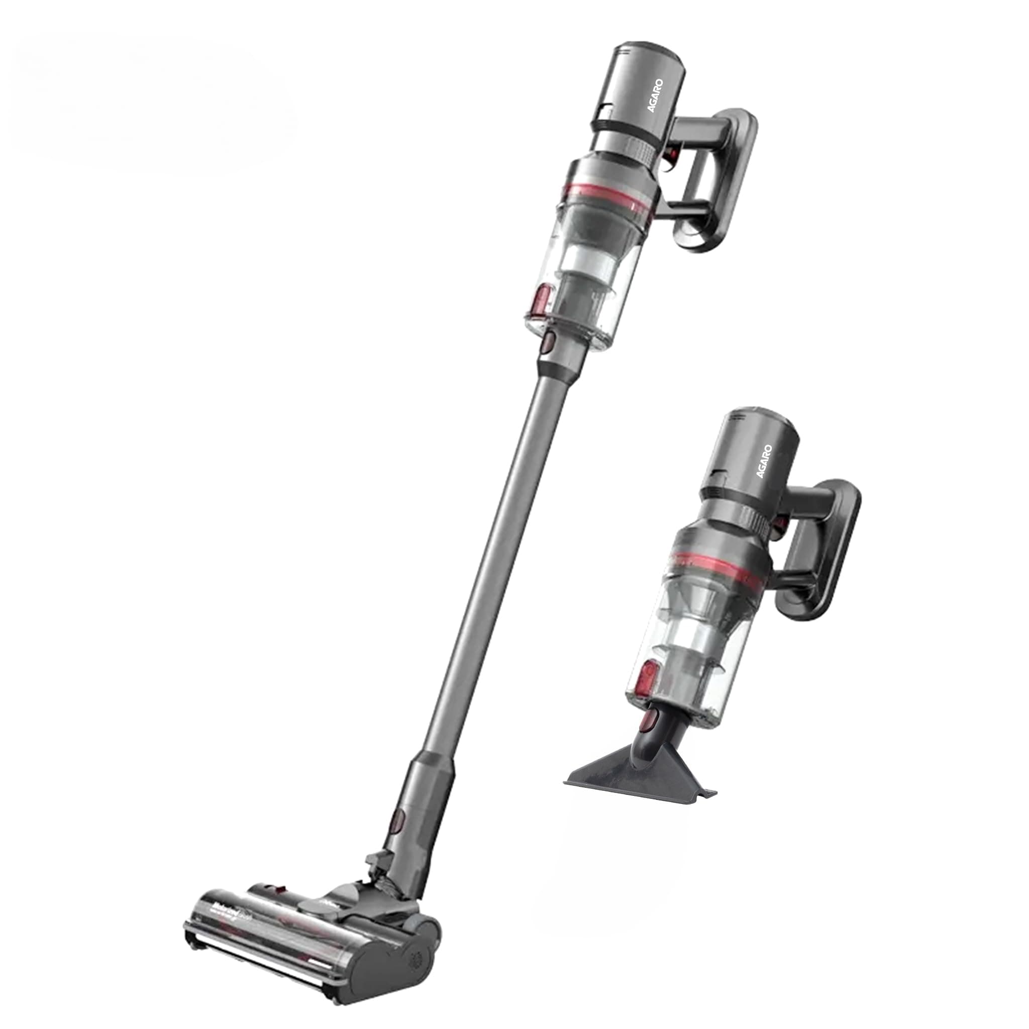 AGARO Imperial Cordless Stick Vacuum Cleaner for Home, 2in1 Handheld & Stick, 500W Brushless Motor, 28 kPa Suction Power, 3 Adjustable Suction Modes, ...