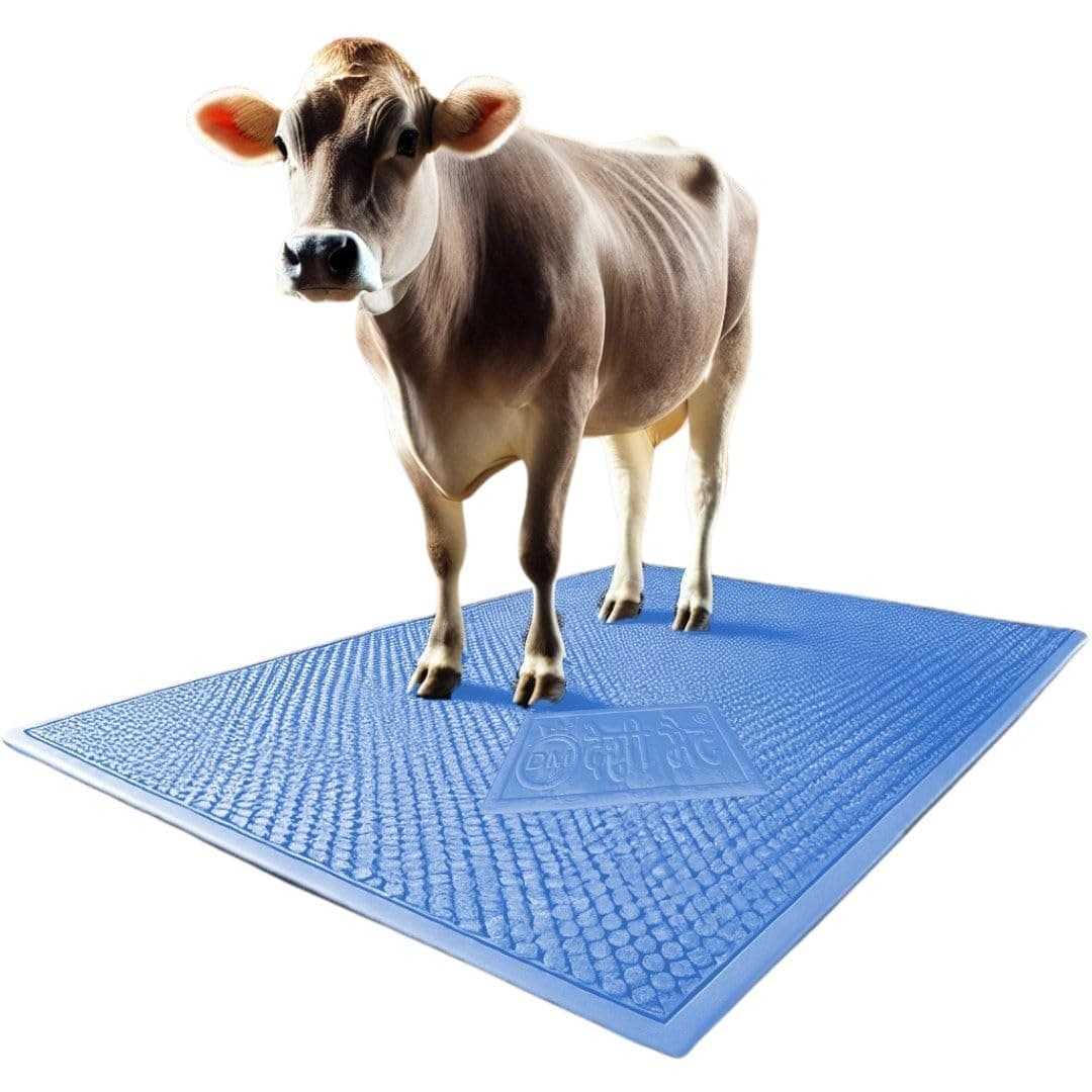 DM DASII Premium EVA Cow Mat | 8x5 ft | 30mm Thick | Durable, Shock-Absorbent & Waterproof | Anti-Slip & Easy to Clean | Ideal for Cows, Buffaloes & D...