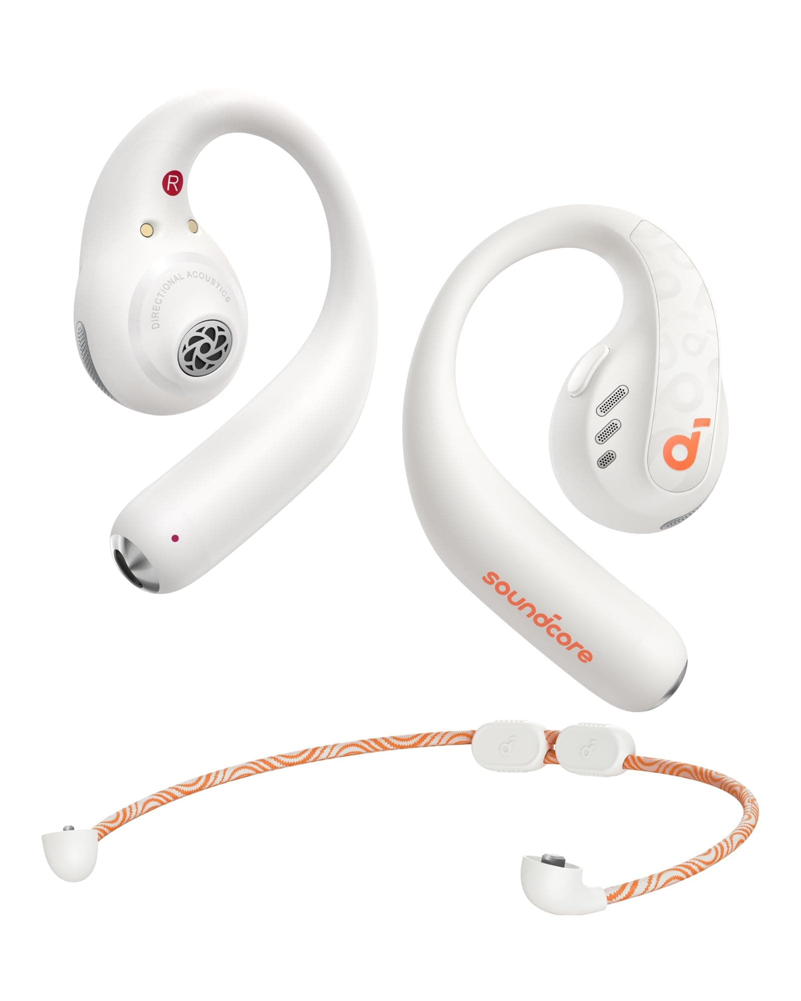 soundcore by Anker AeroFit Pro Open-Ear Headphones, Ultra Comfort, Secure Fit, Ergonomic Design, Rich Sound with LDAC, Bluetooth 5.3, IPX5 Water-Resis...