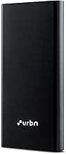 URBN 10000 mAh Metal 20W Super Fast Charging Power Bank with 20W Type C PD (Input& Output) and QC 3.0 Dual USB Output with Free Type C Cable (Black)