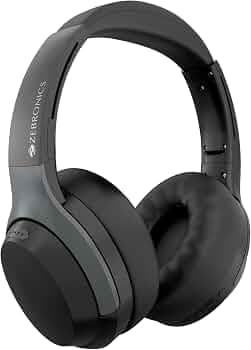 (Refurbished) ZEBRONICS Duke Plus, Wireless Over Ear Headphone with ANC, ENC, Gaming Mode, Dual Pairing, Rapid Charge, Upto 70* Hours Backup, Bluetoot...