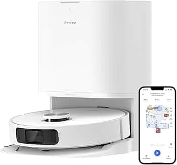 dreame L10 Prime Robot Vacuum Cleaner with 7mm Mop Lift, Self-Cleaning Mop, LDS Navigation, 4000Pa Suction, 3D Mapping, WiFi/APP/Alexa