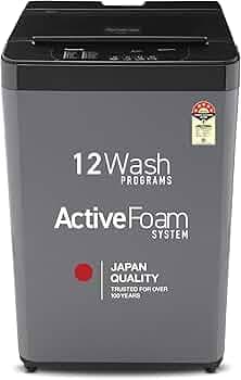 Panasonic 7 Kg 5 Star Fully-Automatic Top Load Washing Machine (2025 Model, NA-F70LF4CRB, Charcoal Inox Grey, 12 Wash Program, Active Foam Wash Techno...