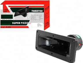 TECH-UNIQUE 306 Horn Tweeter Speaker 400W PMPO High Power Heavy Duty Rectangular Tweeter 8 Ohm Crystal Clear Treble for DJ...