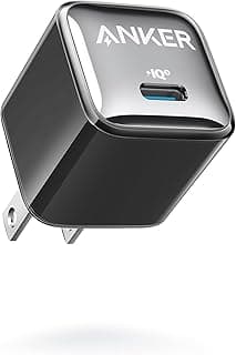 Anker 511 Charger (Nano Pro), Anker Nano Pro, 20W PIQ 3.0 Durable Compact Fast Charger, USB C Charger for iPhone 13/13 Mini/13 Pro/13 Pro Max/12, iPad