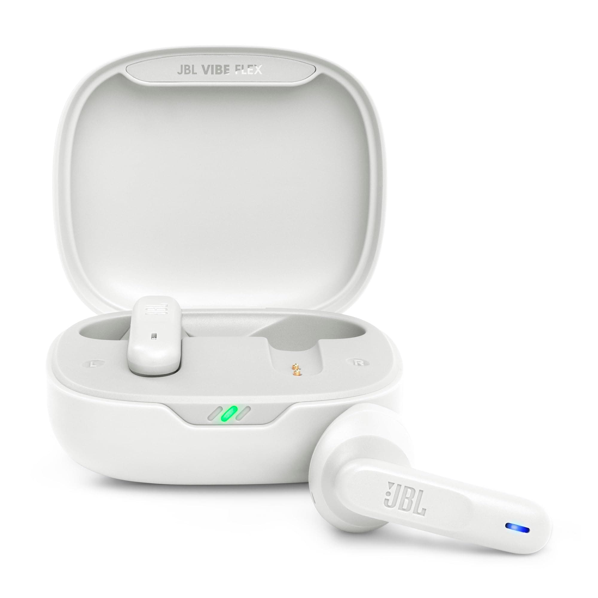 JBL Vibe Flex True Wireless Earbuds Bluetooth Earphones with Deep Bass Sound, IP54 Water & Dust Resistant, Long Battery Life, Voice Assistant Compati...
