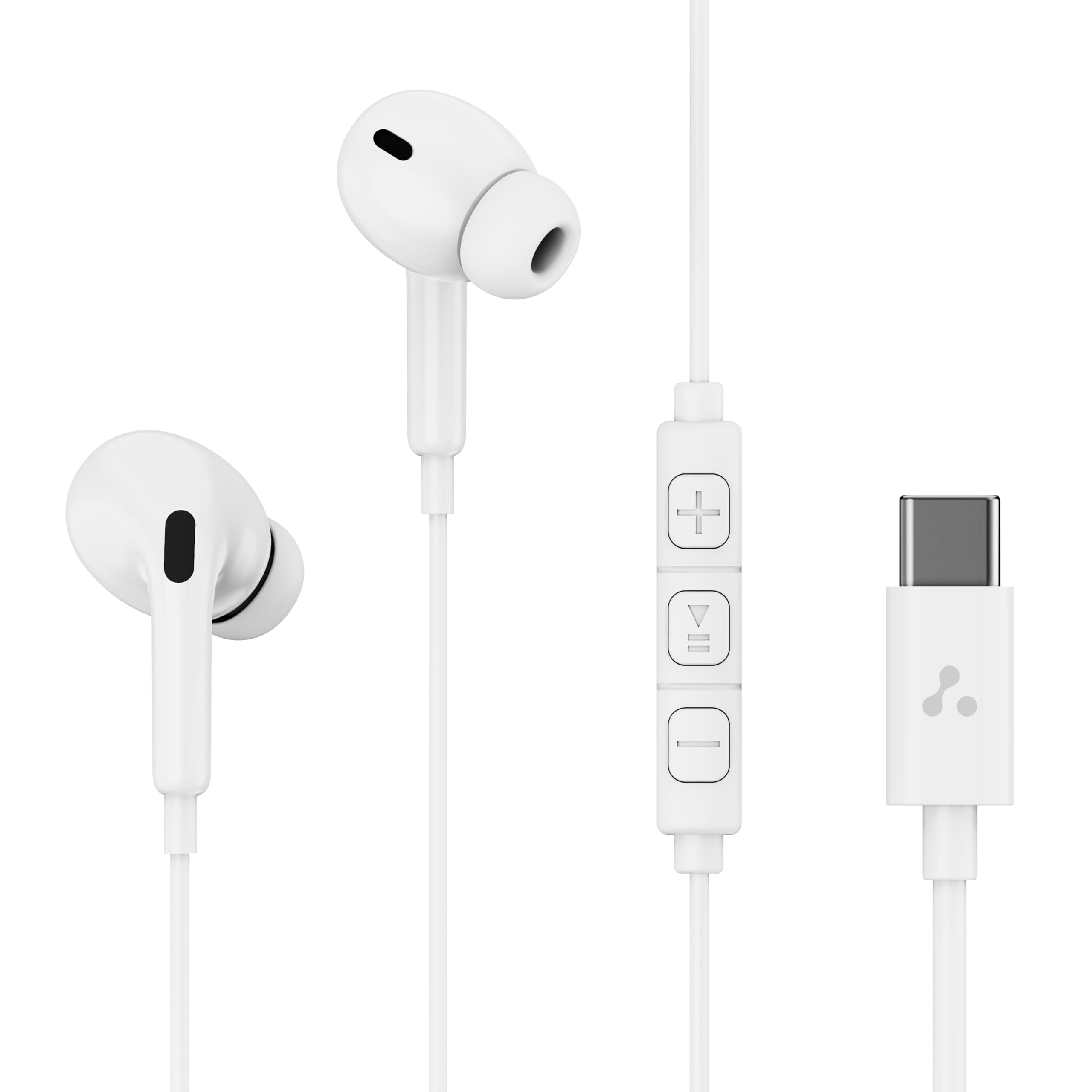Ambrane Type C Wired Earphones with inbuilt Mic, Strong Bass Audio, Clear Calls, Tangle Free Cable, in Line Controls, Wide Compatibility, 1.2m Long Ca...
