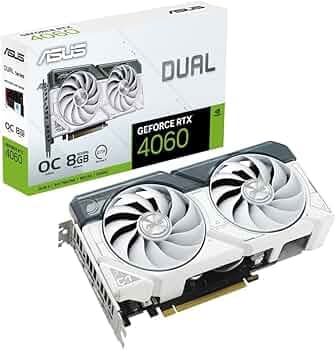ASUS DUAL GeForce RTX 4060 OC Edition 8GB GDDR6 / DUAL-RTX4060-O8G-WHITE
