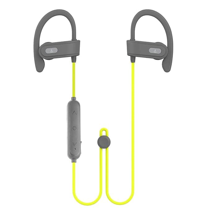 boAt Rockerz 215 Sports Wireless Bluetooth (V5.0) Lightweight Earphones with Secure Fit Earhooks, Dynamic Drivers (10mm), IPX4 Splash & Water Resistan