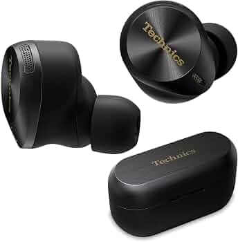 Technics Premium Hi-Fi True Wireless Bluetooth Earbuds with Advanced Noise Cancelling, 3 Device Multipoint Connectivity, Wireless Charging, Hi-Res Aud...