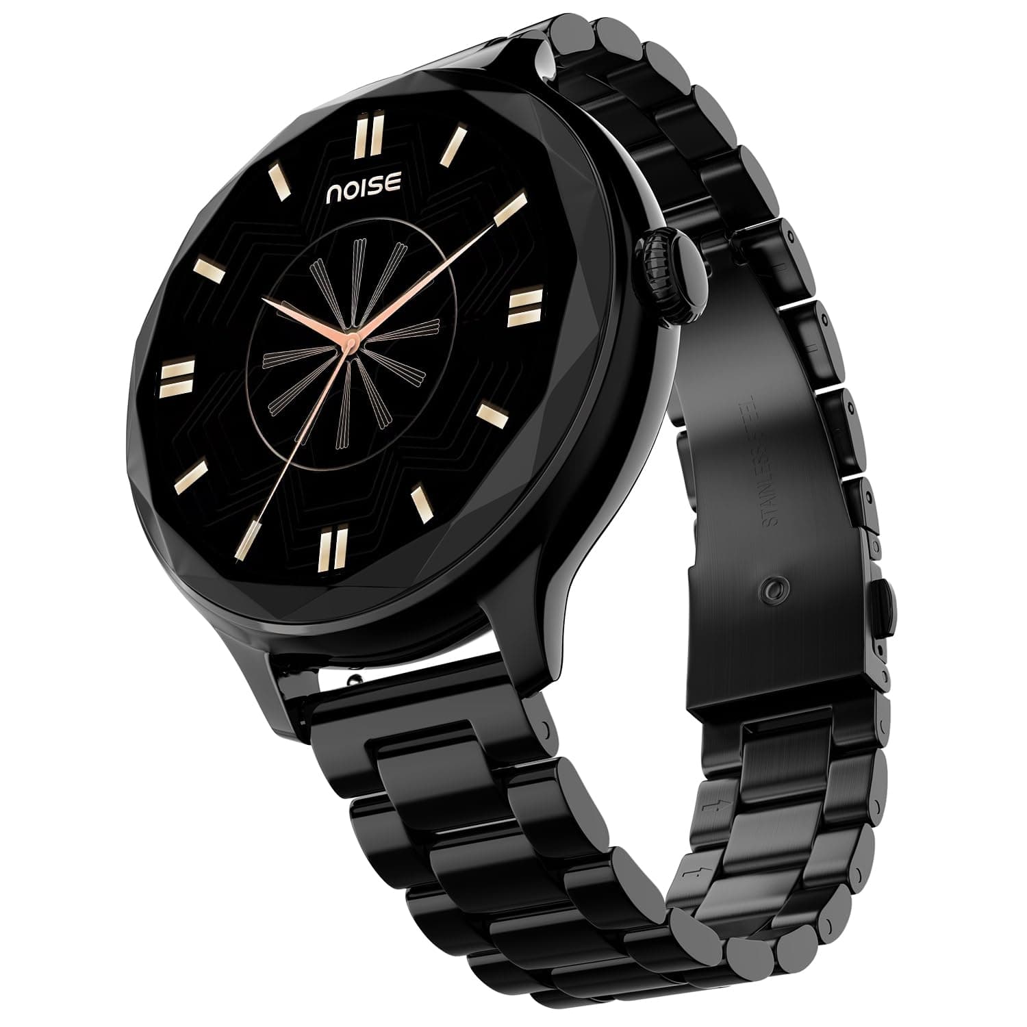 Noise Diva with Diamond Cut Dial, Glossy Metallic Finish, AMOLED Display, Premium Metal Straps, 100+ Watch Faces, Female Cycle Tracker Smart Watch for...