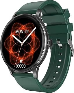 Fire-Boltt Terra AMOLED Always ON 390*390 Pixel Full Touch Screen, Spo2 & Heart Rate Monitoring Smartwatch with Custom Widget Shortcuts - Teal, Large