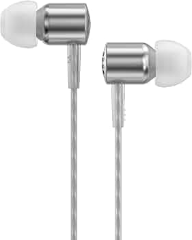 FiiO JadeAudio Headphone Earbuds Wired High Resolution Strong Bass Lossless 1DD for PC/Smartphones/Laptop with Mic JD3 (Silver)