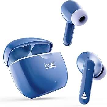 boAt Airdopes 120 TWS Earbuds with in-Ear Detection, 40 hrs Playtime Quad Mics with ENx Tech, ASAP Charge, IWP Tech, BEAST Mode with 65 ms Low Latency...