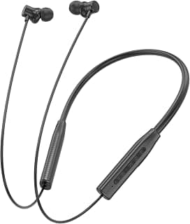 Kratos N7 Bluetooth Neckband with 55H Playtime, Deep Bass, Stereo Sound, HD Calls, Magnetic Earbuds, Voice ...
