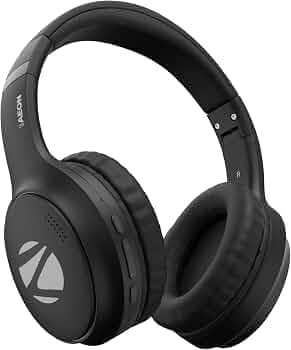 (Refurbished) ZEBRONICS Aeon Wireless Over Ear Headphone with 110H Battery Backup, Supports Bluetooth & Aux, Gaming Mode, Enc, Dual Pairing, Rapid Cha...