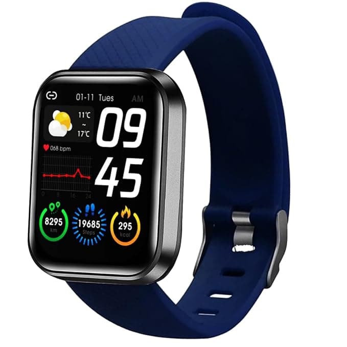 M I D116 Fitness Band Smart Watch for Men, Women, Boys, Girls, Kids Single Touch Interface, Water Resistant, Workout Modes, Quick Charge Sports Smart...