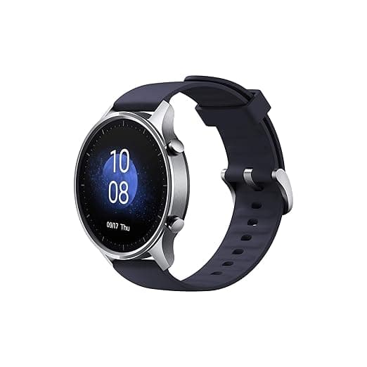 (Renewed) Mi Watch Revolve,1.39 AMOLED Screen,5ATM Water Resistant,VO2 Max,First Beat Motion Algorithm,Stress & Sleep Management, Chrome Silver Smart