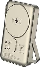 Stuffcool Click+ 10000mAh Magnetic Wireless Power Bank with Built-in Stand, Up to 15W Magnetic Wireless Charging, 20W PD F...