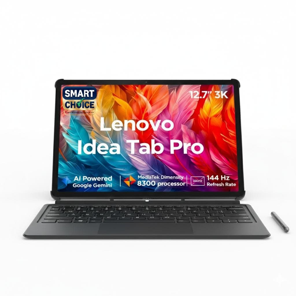 Lenovo {Smartchoice} Idea Tab Pro with Pen Plus & Keyboard|12.7" 3K Display|144 Hz Refresh|12 GB RAM, 256 GB ROM| AI-Enabled| MediaTek Dimensity 8300|...