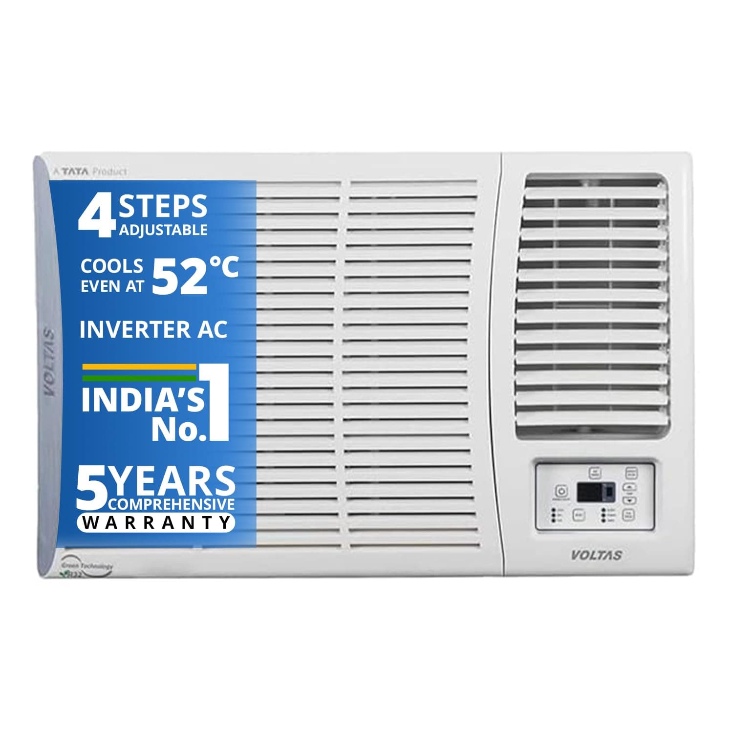 Voltas 1.5 Ton 3 Star Fixed Speed Window AC - (2023 Model -183 VECTRA PEARL, White)