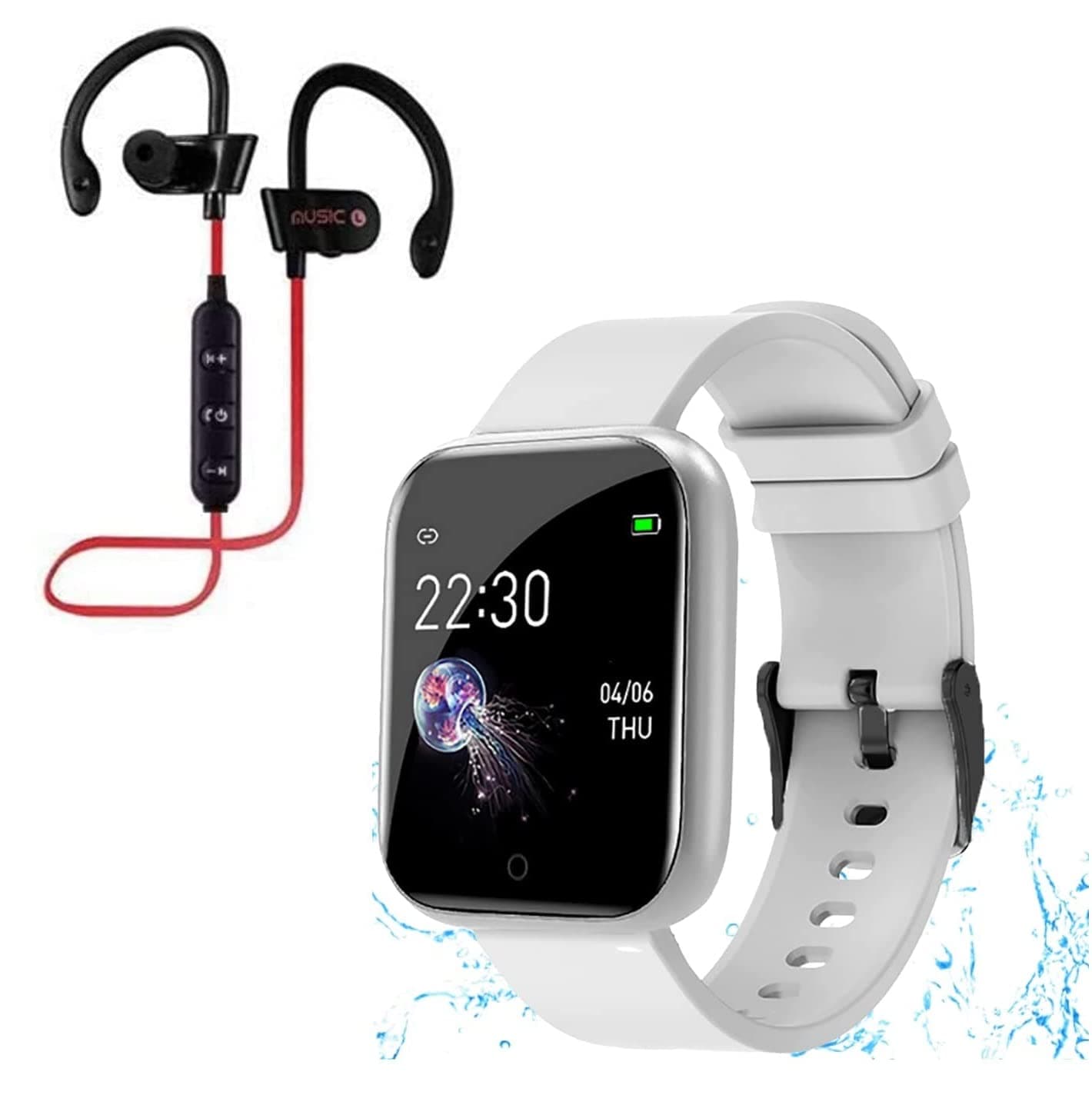 Texton Pro 3 Series 1.3'' Full Touch Smartwatch, 24x7 Dynamic Heart Rate Tracking with G10 Stereo Running Sports Bluetooth Jogger Headset