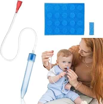 Hodaqe Baby Nasal Aspirator Mucus Sucker Nose Cleaner with 20 Clear Additional Filters