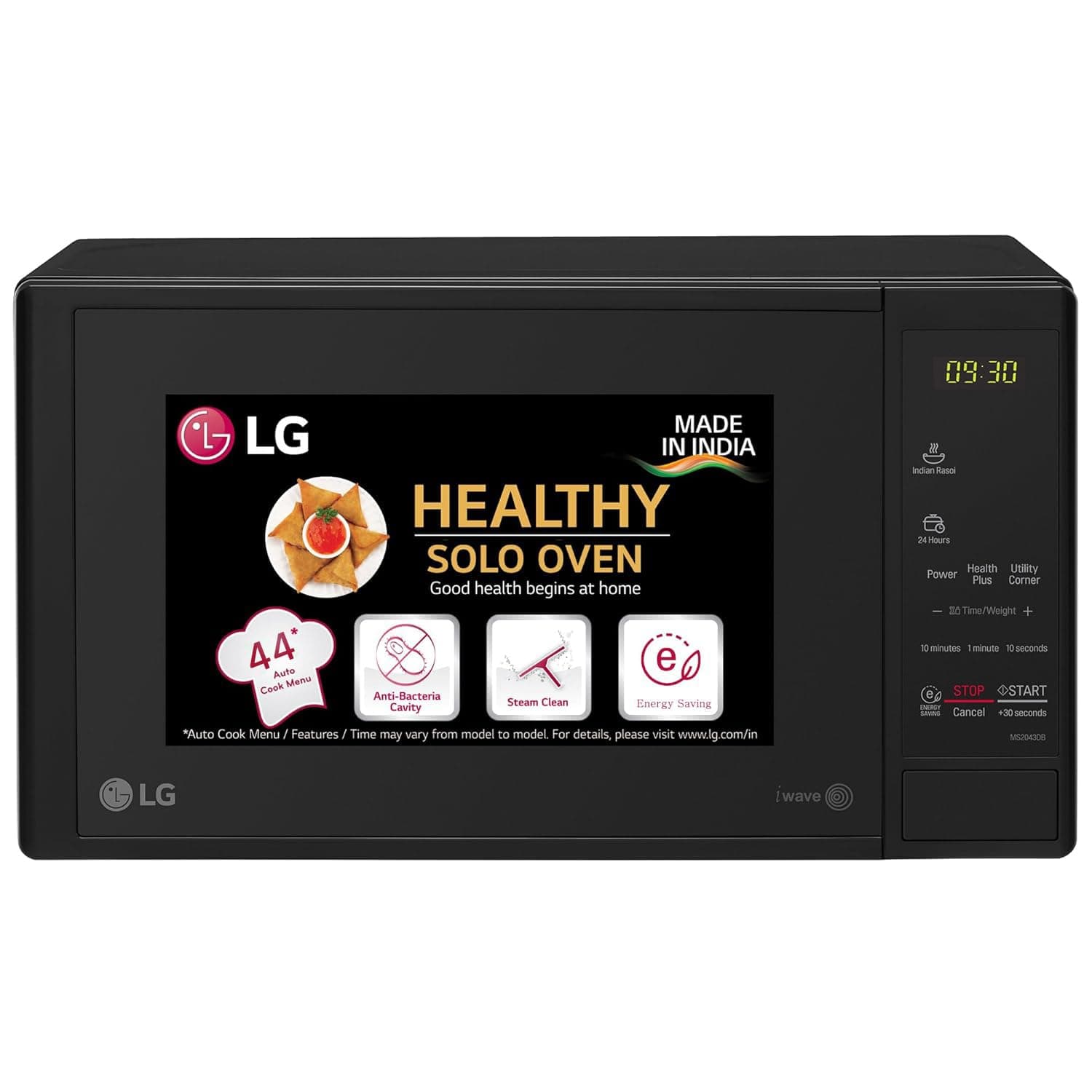 LG 20 L Solo Microwave Oven (MS2043DB, Black) Microwave Ovens