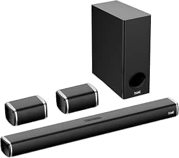 (Refurbished) boAt Aavante Bar 2400 5.1CH Soundbar with 180W RMS, Wired Subwoofer, 2 Rear Satellites, Signature Sound, Multi Compatibility, EQ Modes &...