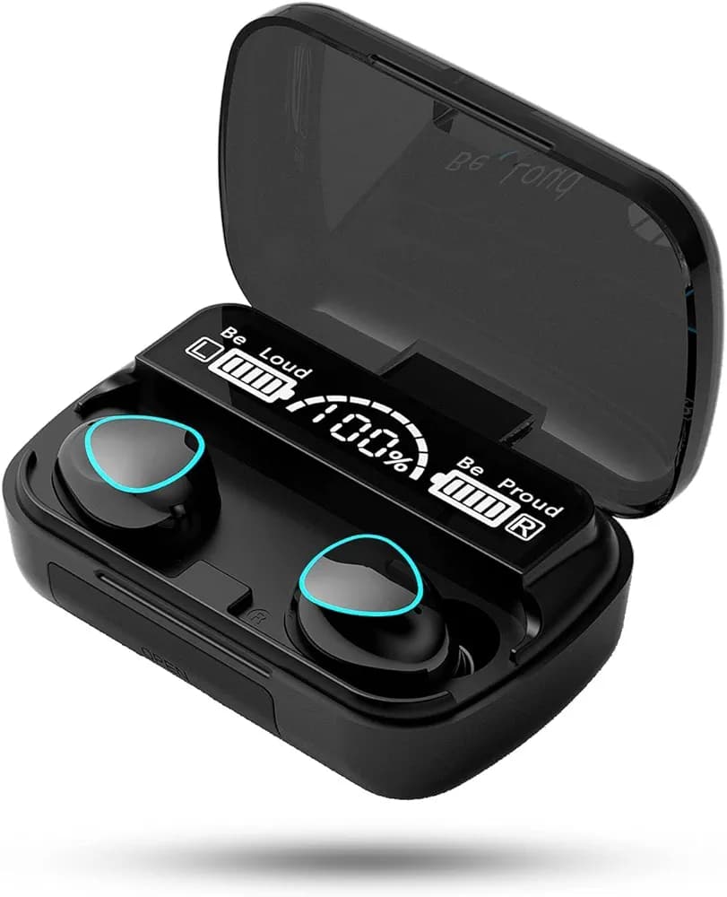 VEROX True Wireless Earbuds with Power Bank Inbuilt Upto 200hrs Play Time Bluetooth 5.1 IPX7 Sweat-Proof Wireless Headphones, Stereo Audio, Touch Control TWS with Fast Charging