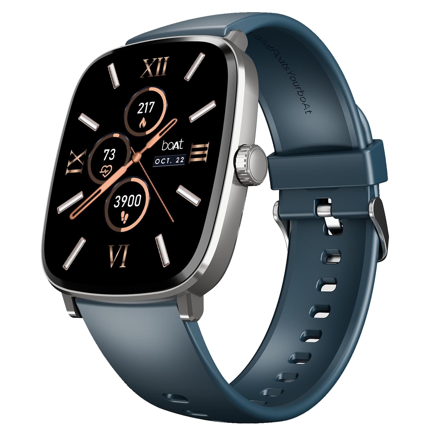 boAt Newly Launched Ultima Regal Smart Watch w/ 2.01(5.10 cm) ULTRA AMOLED Display,1000 NITS Brightness,Premium Metal Body,Functional Crown,Watch Face...