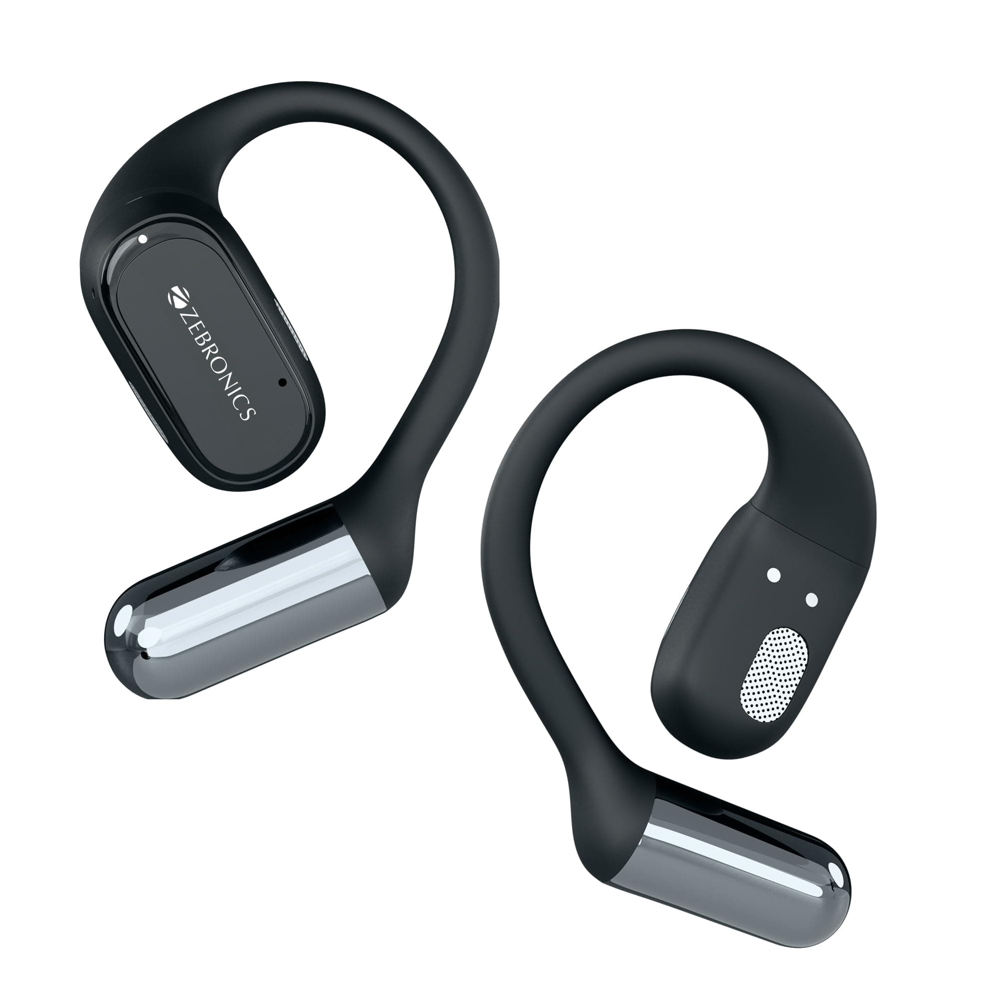 ZEBRONICS PODS O, Wireless Open-Ear Earbuds, OWS, 40 Hrs Backup, Neodymium Drivers, Ultra Comfort Fit, Quad MIC ENC, Rapid...
