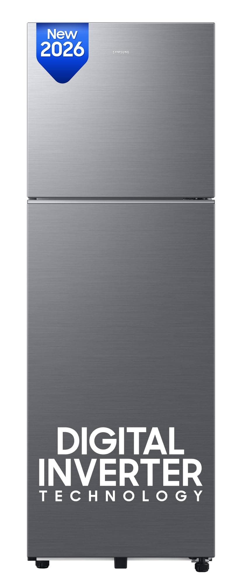 Samsung 256 L, 3 Star, Digital Inverter Frost Free Double Door Refrigerator (RT40H30W3THL, Refined Inox, 2026 Model)