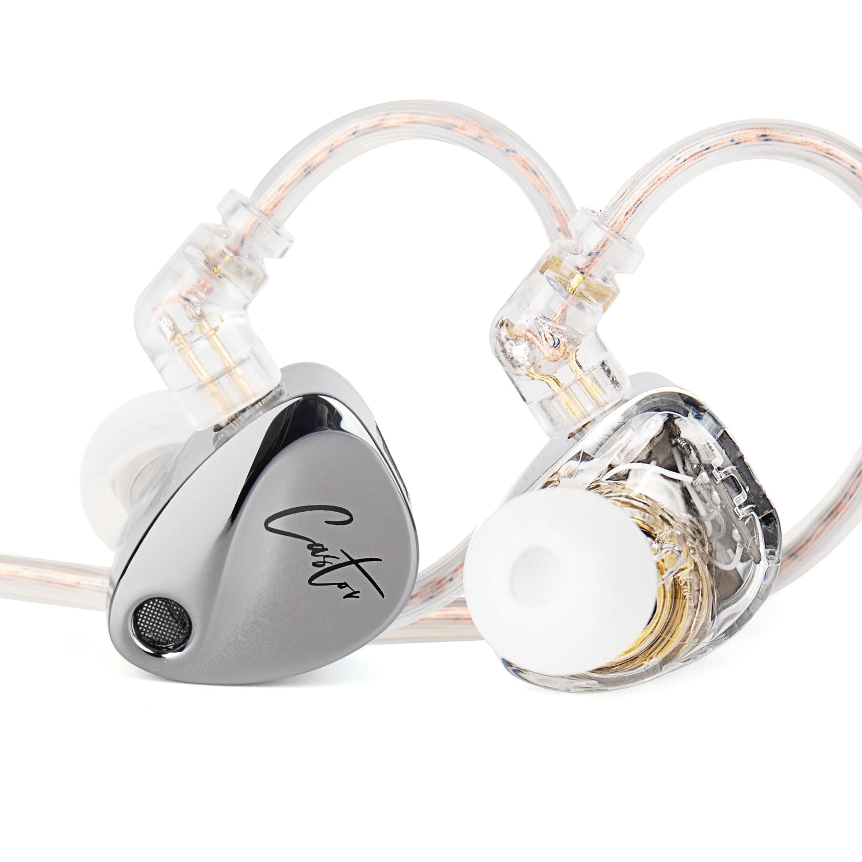 KZ Castor in Ear Monitor Headphones,Dual-Dynamic Driver Wired Earbuds, HiFi Improved Bass in-Ear Earphone Sound Tuning Noise Isolating IEM,2PIN Detach...