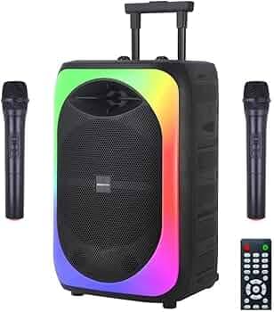 Modorwy MF1109 Karaoke Outdoor Indoor Trolley Speaker 12 Inch Woofer Portable Multimedia Bluetooth | Audio Recording| USB | SD | TF | AUX | PA System ...