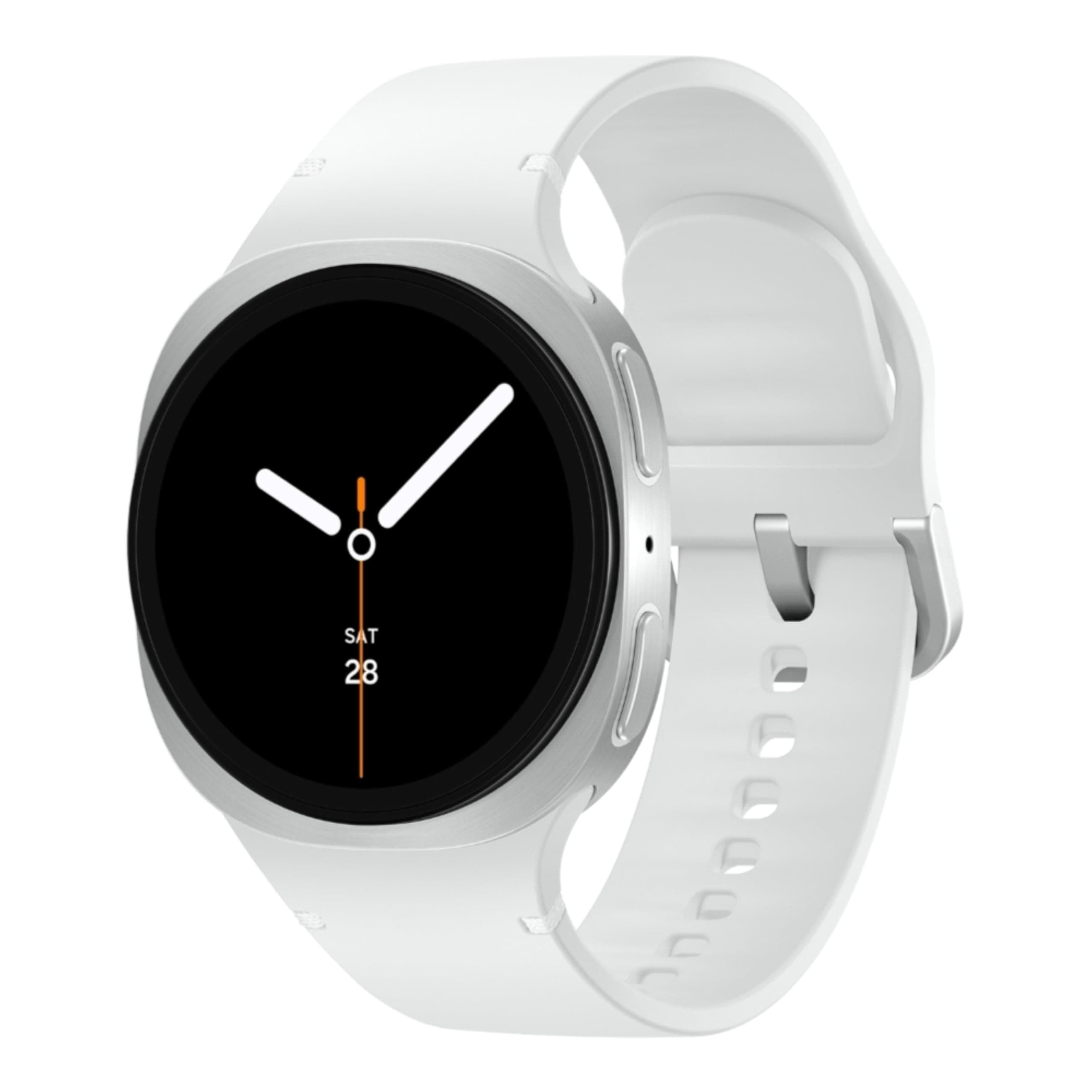 Samsung Galaxy Watch8 (40mm, LTE, Silver) with 3nm Processor | Dual GPS | Sapphire Glass & Armor Aluminum | 5ATM & IP68 | BP, ECG, IHRN & Vascular Load Monitoring | Anti-oxidant Index